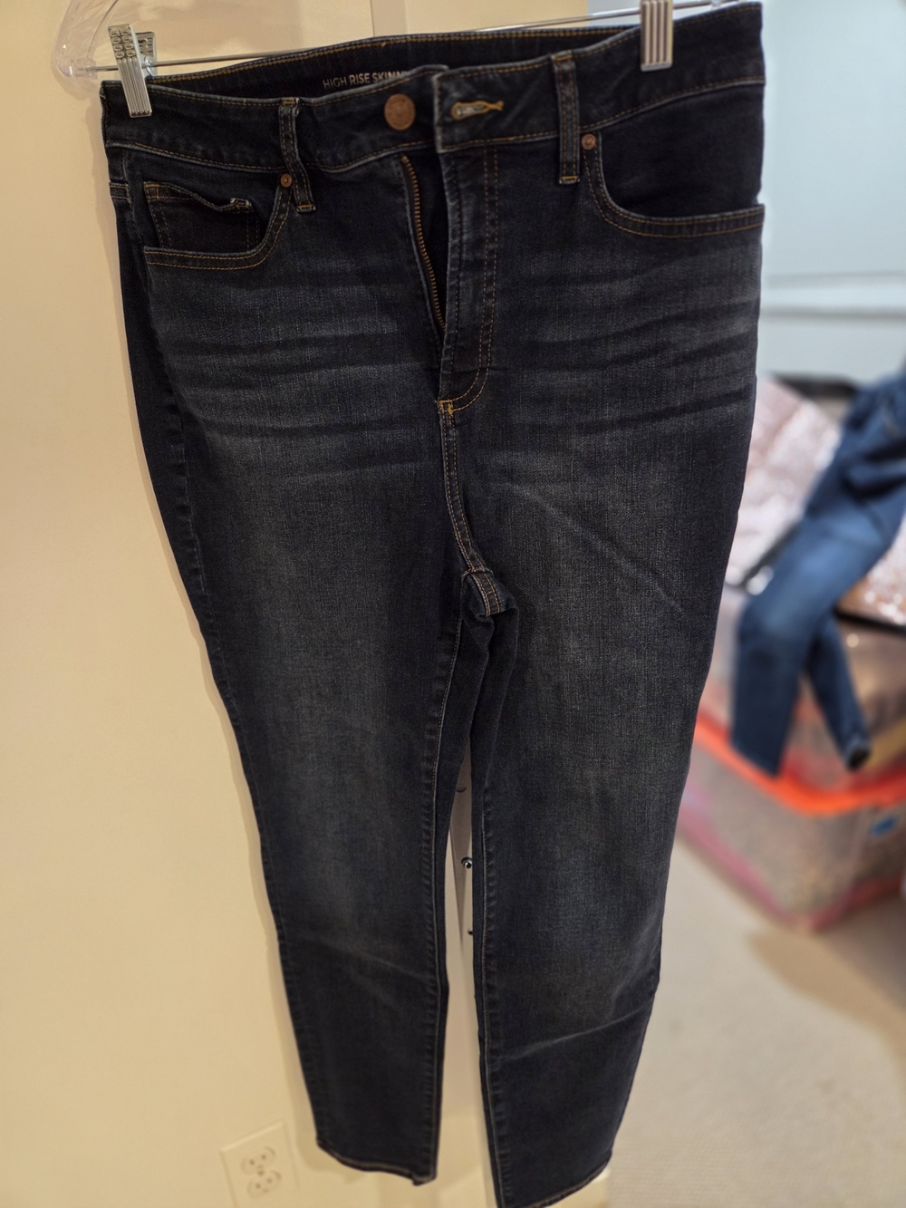 Chico's High-Rise Skinny Jeans in Dark Indigo